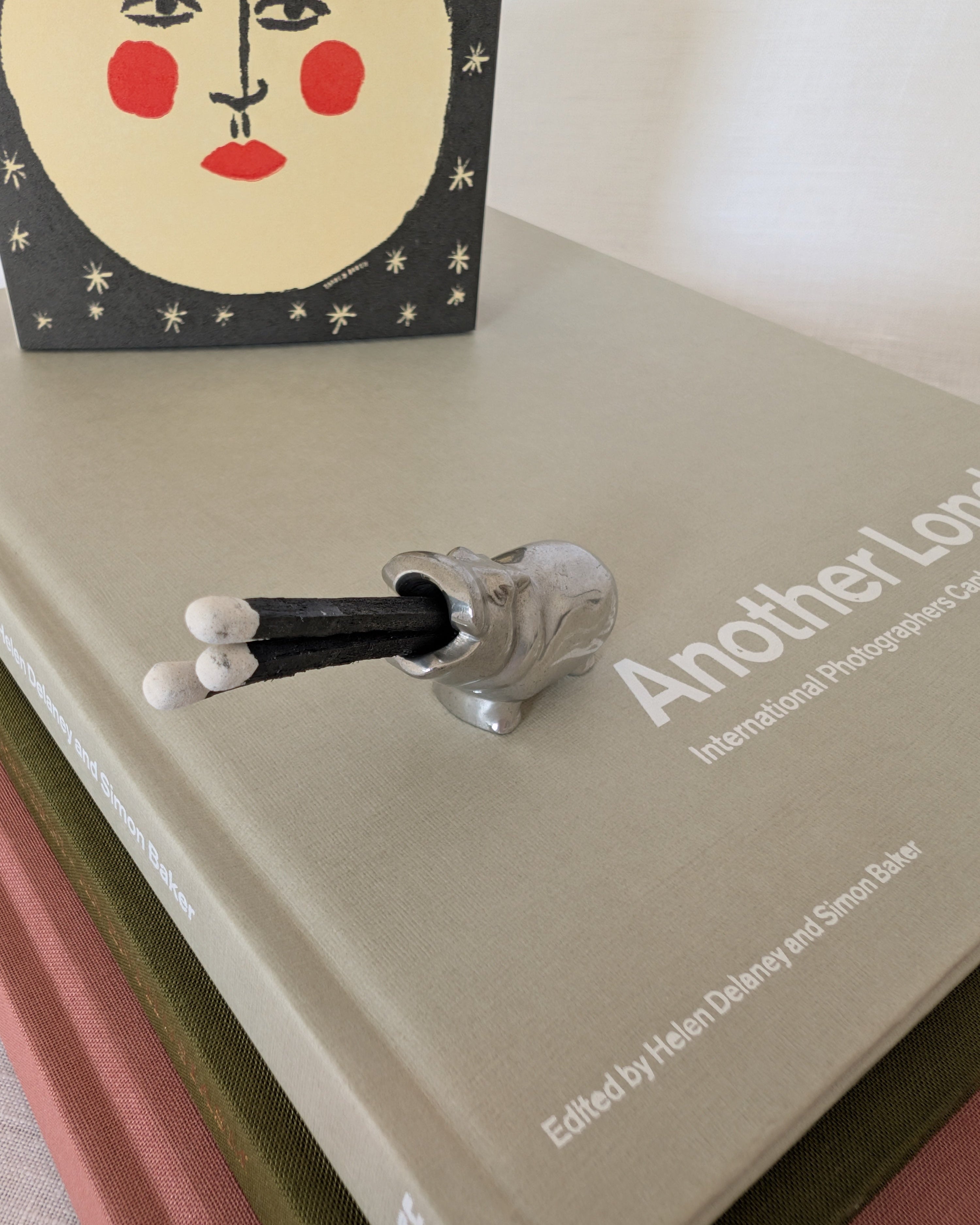 Just Andersen Pewter Hippo Pencil Holder
