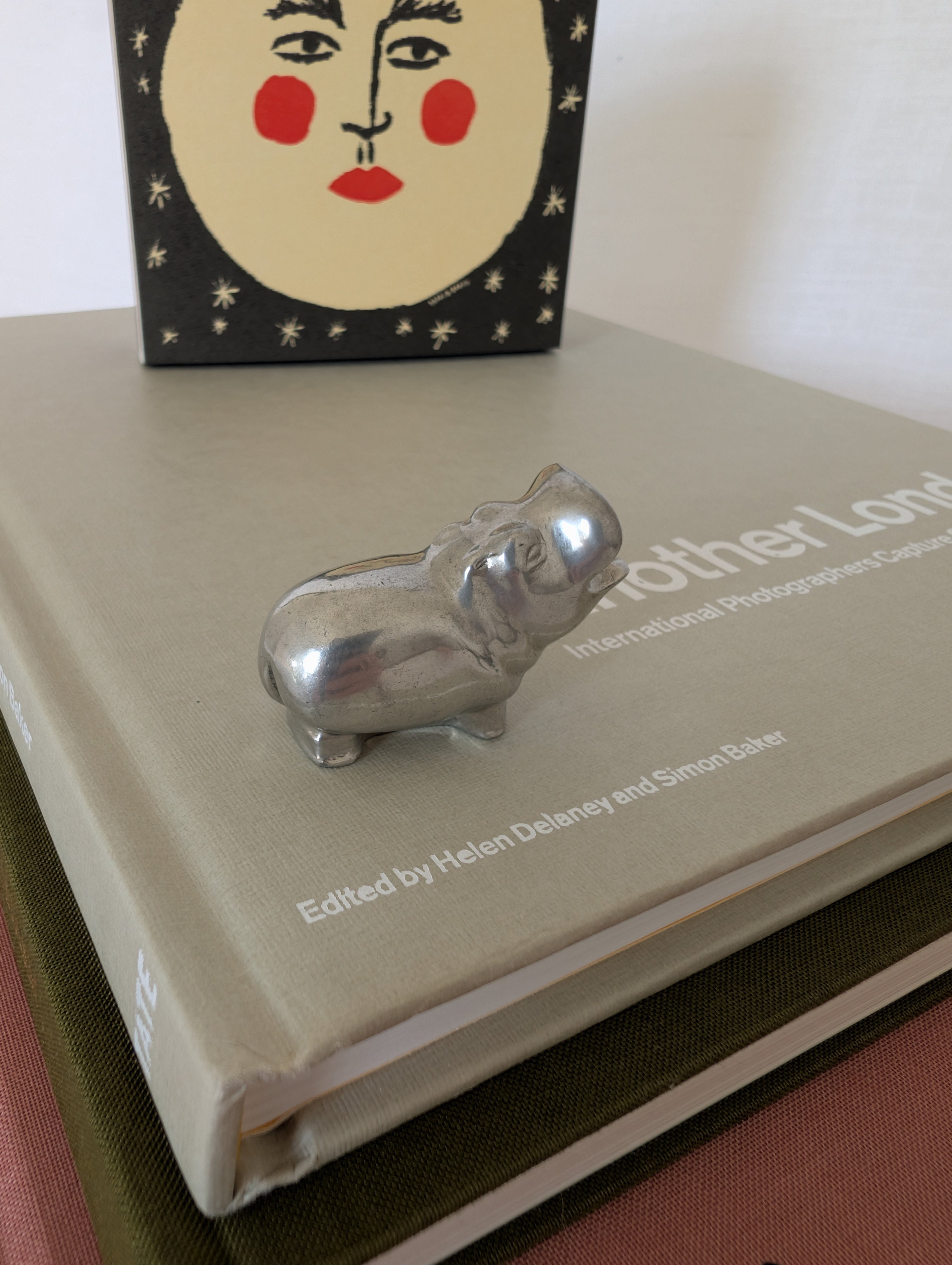 Just Andersen Pewter Hippo Pencil Holder
