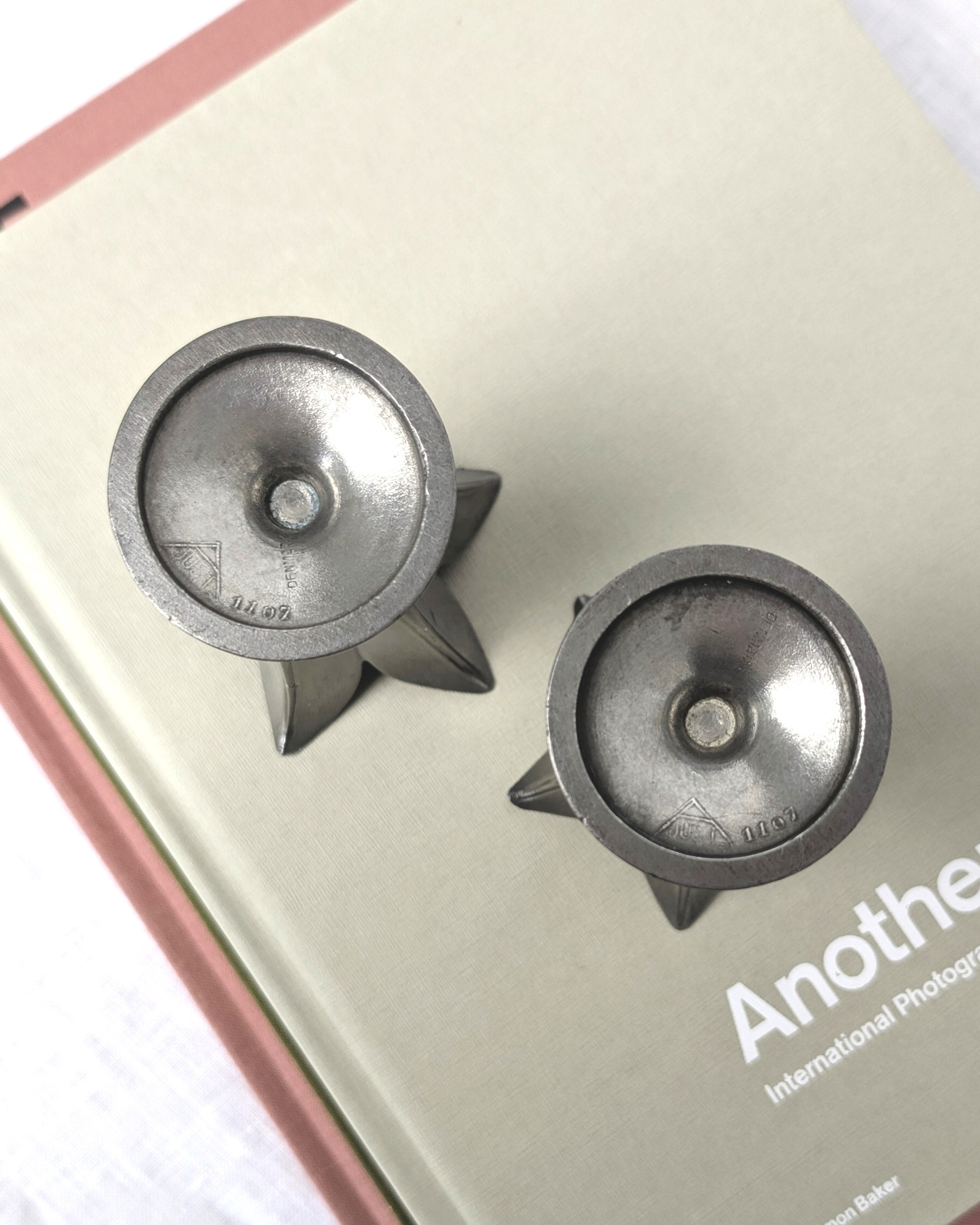 Just Andersen Pewter Tulip Candle Holders