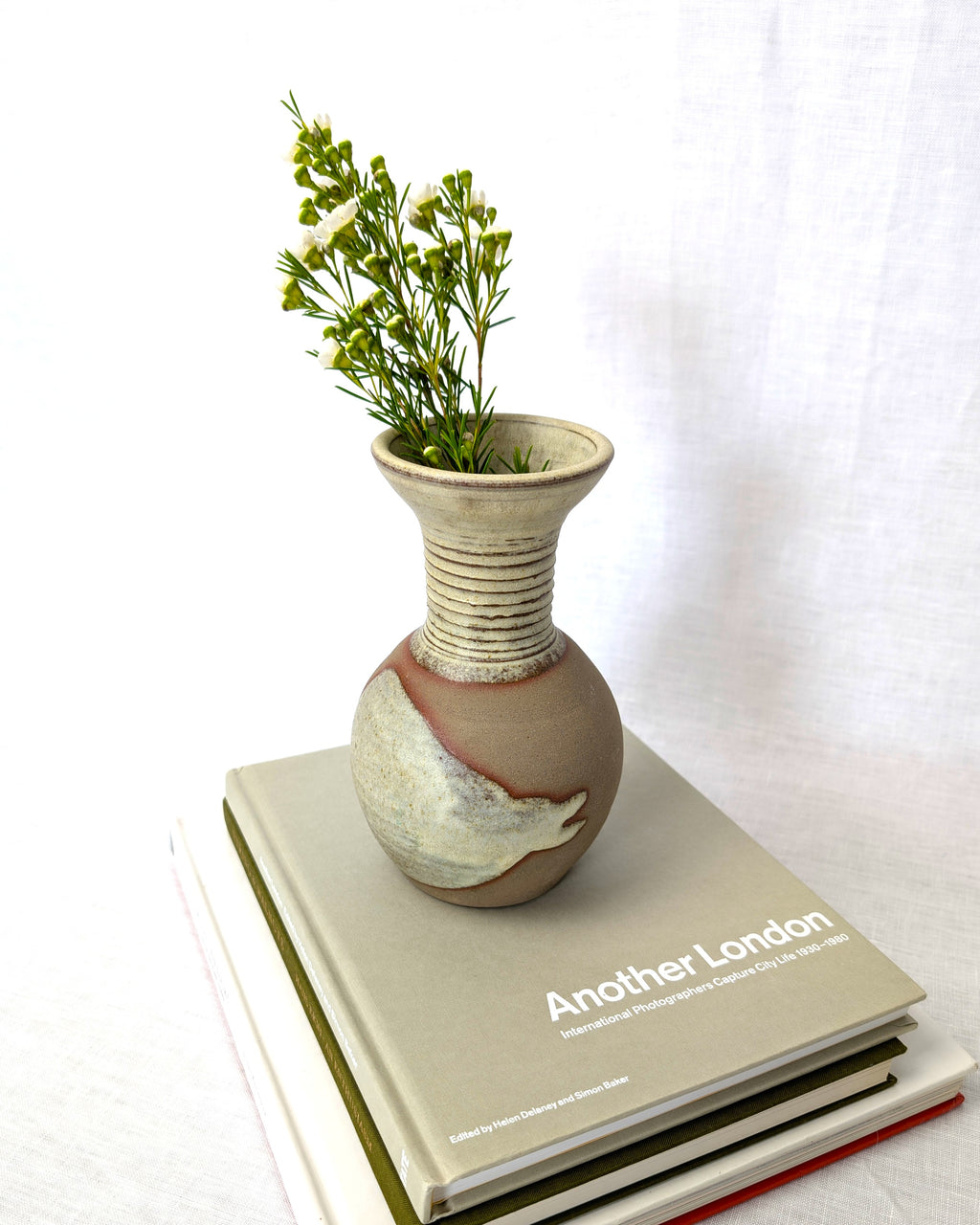 Vintage Minimal Studio Pottery Ceramic Vase