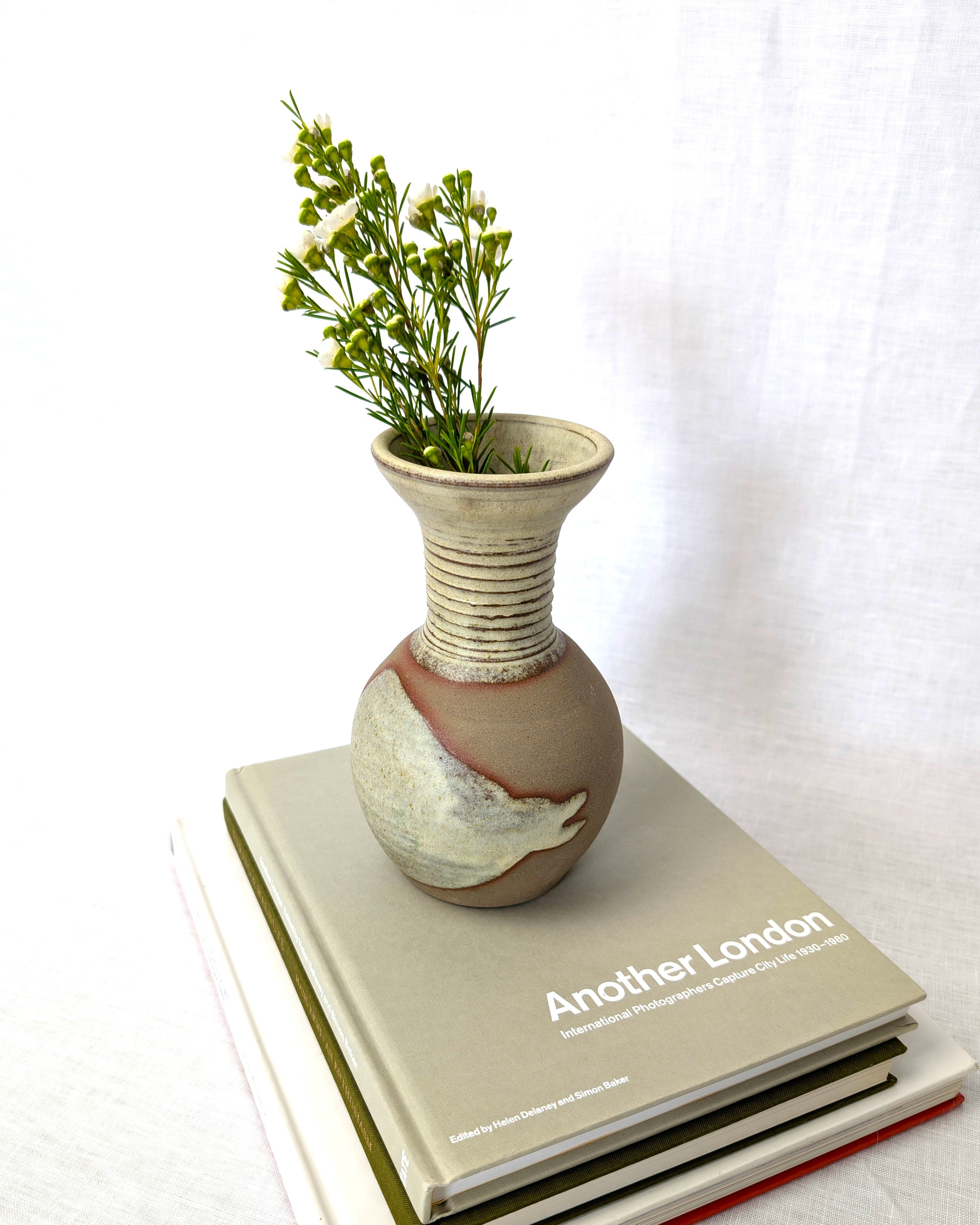 Vintage Minimal Studio Pottery Ceramic Vase