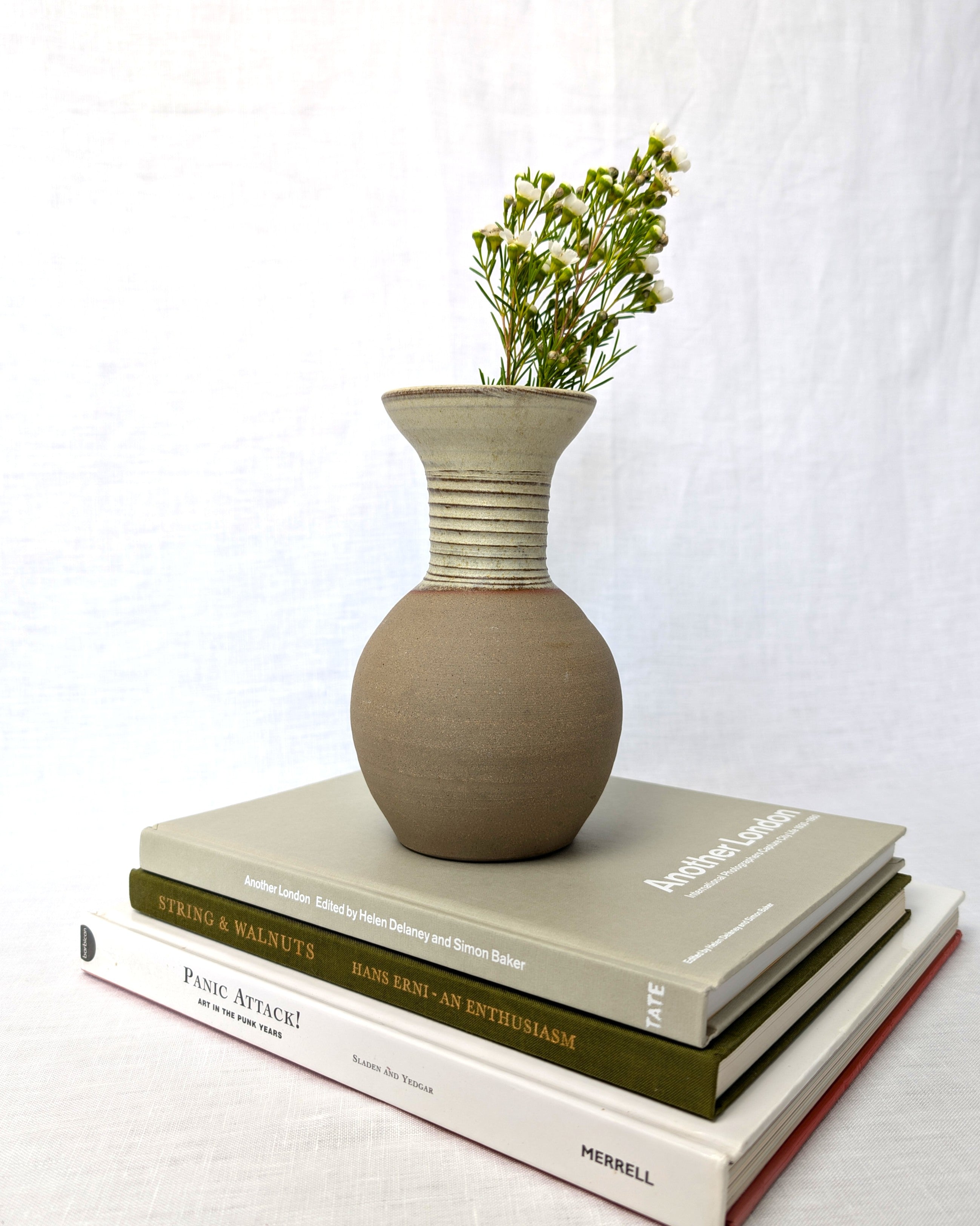 Vintage Minimal Studio Pottery Ceramic Vase
