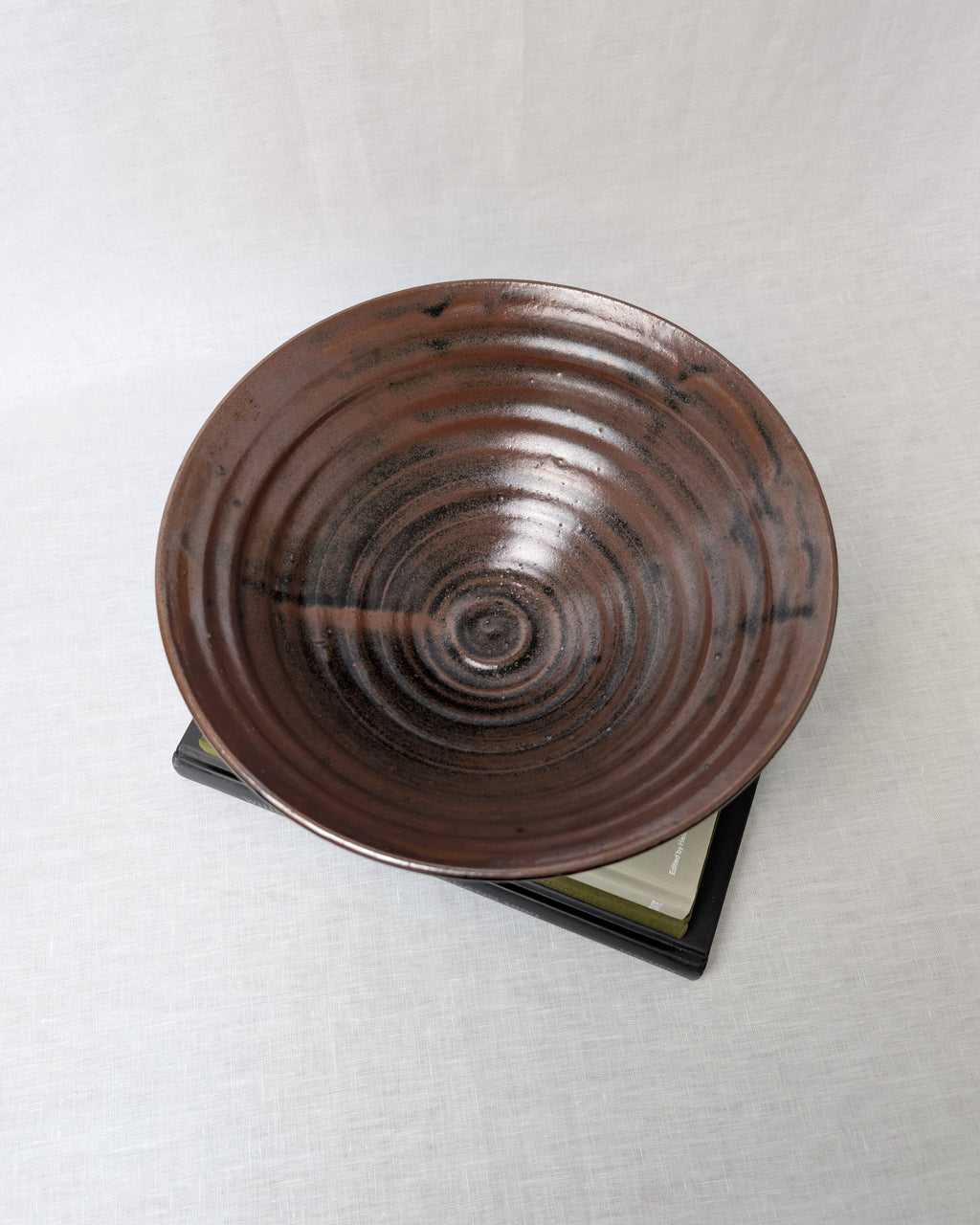 Vintage Ceramic Iridescent Mauve Bowl By Francis Glanville Cooper