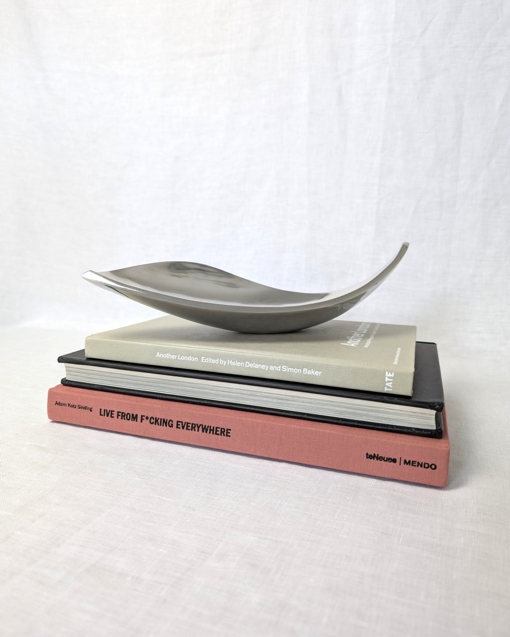 Vintage Modernist Freeform Steel Dish