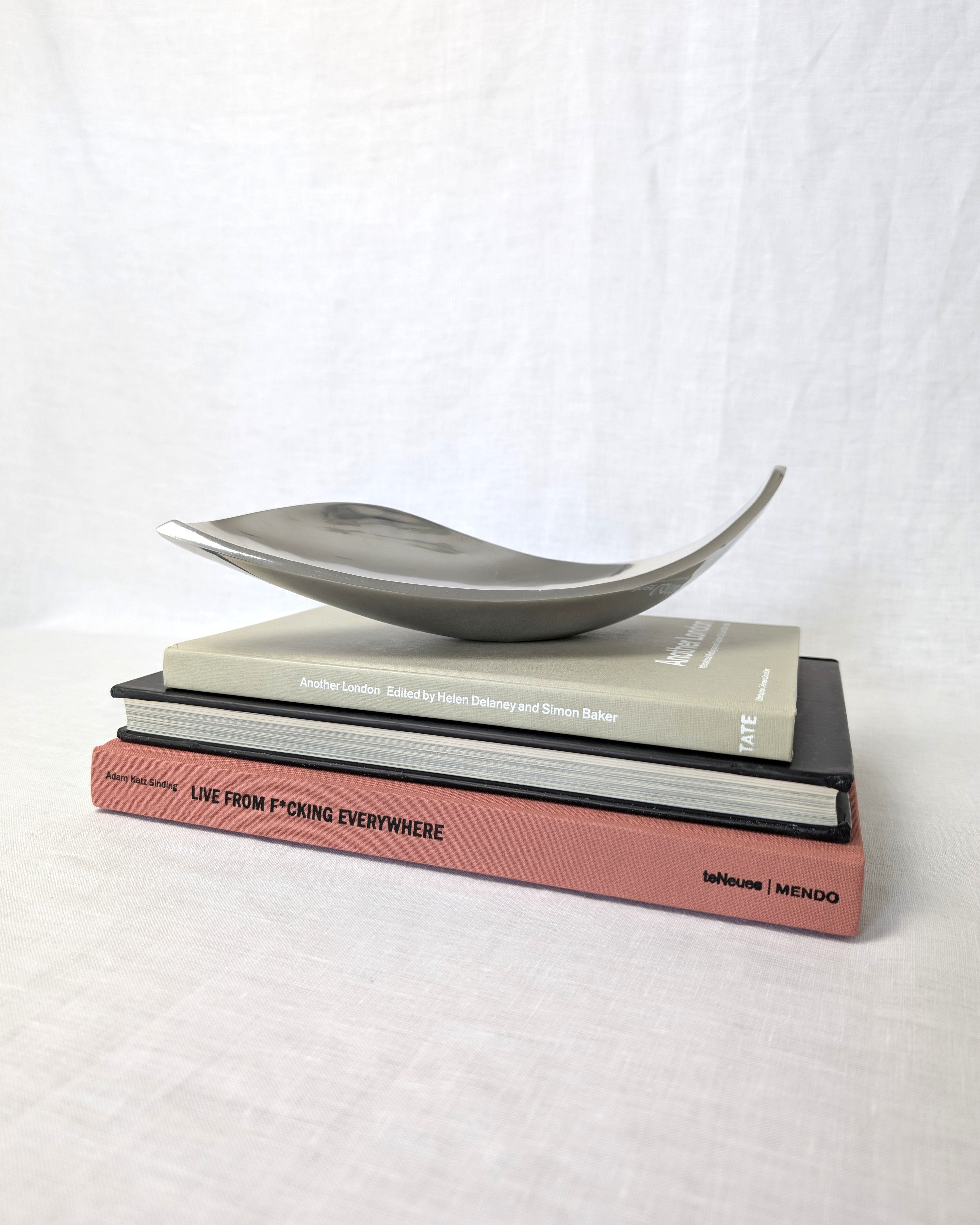Vintage Modernist Freeform Steel Dish