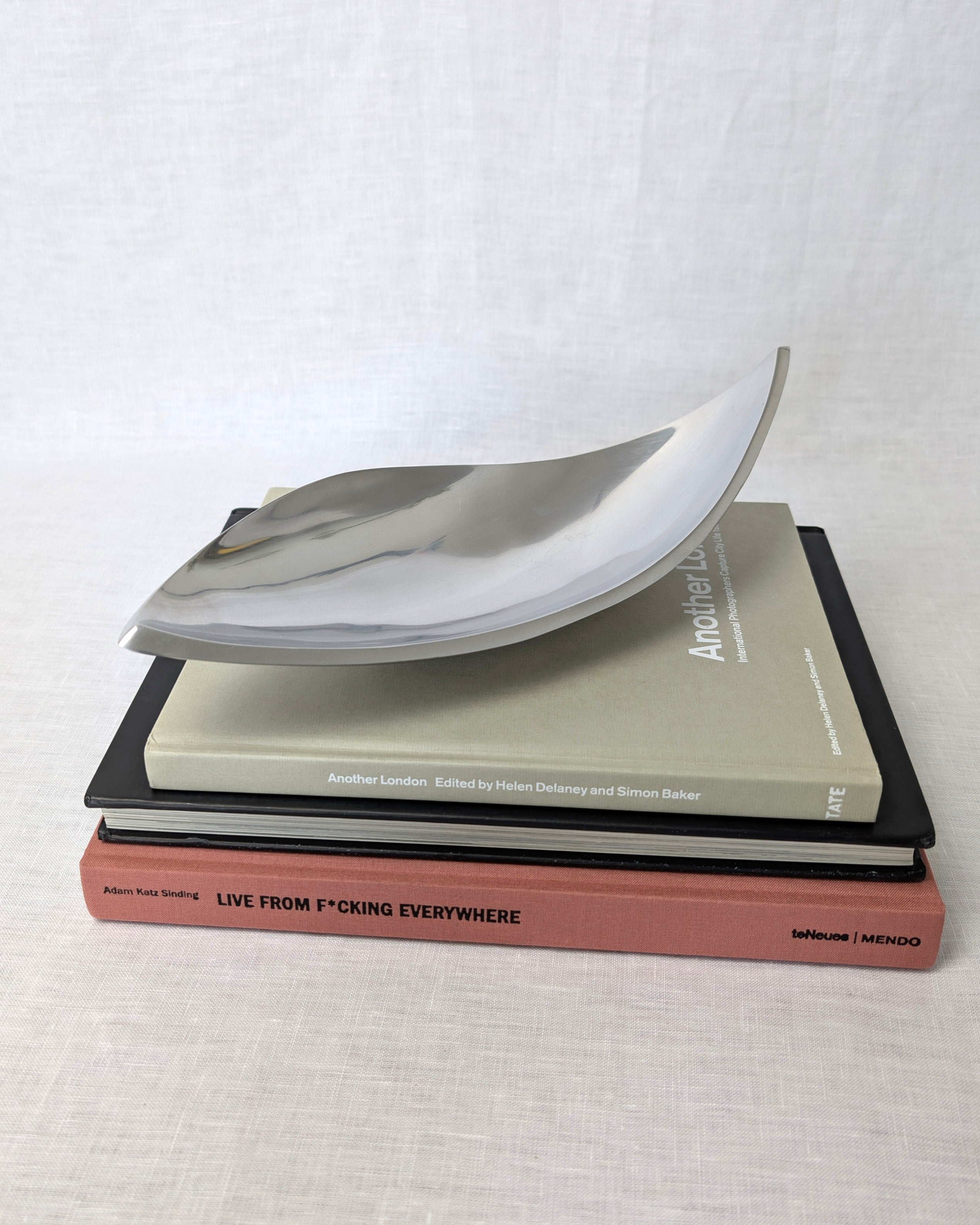 Vintage Modernist Freeform Steel Dish