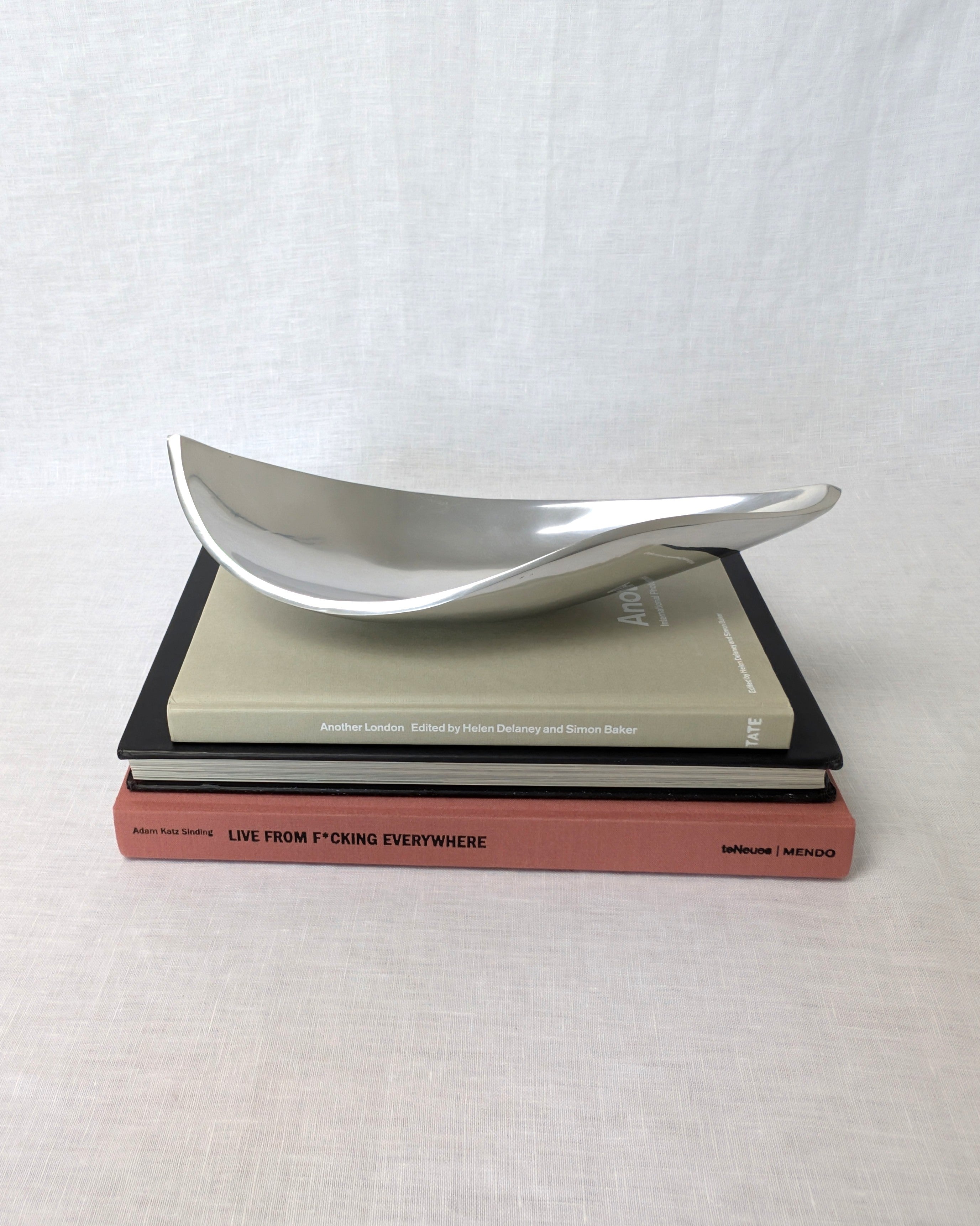 Vintage Modernist Freeform Steel Dish