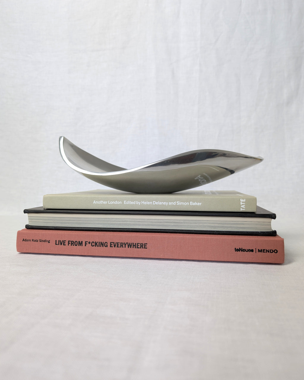 Vintage Modernist Freeform Steel Dish