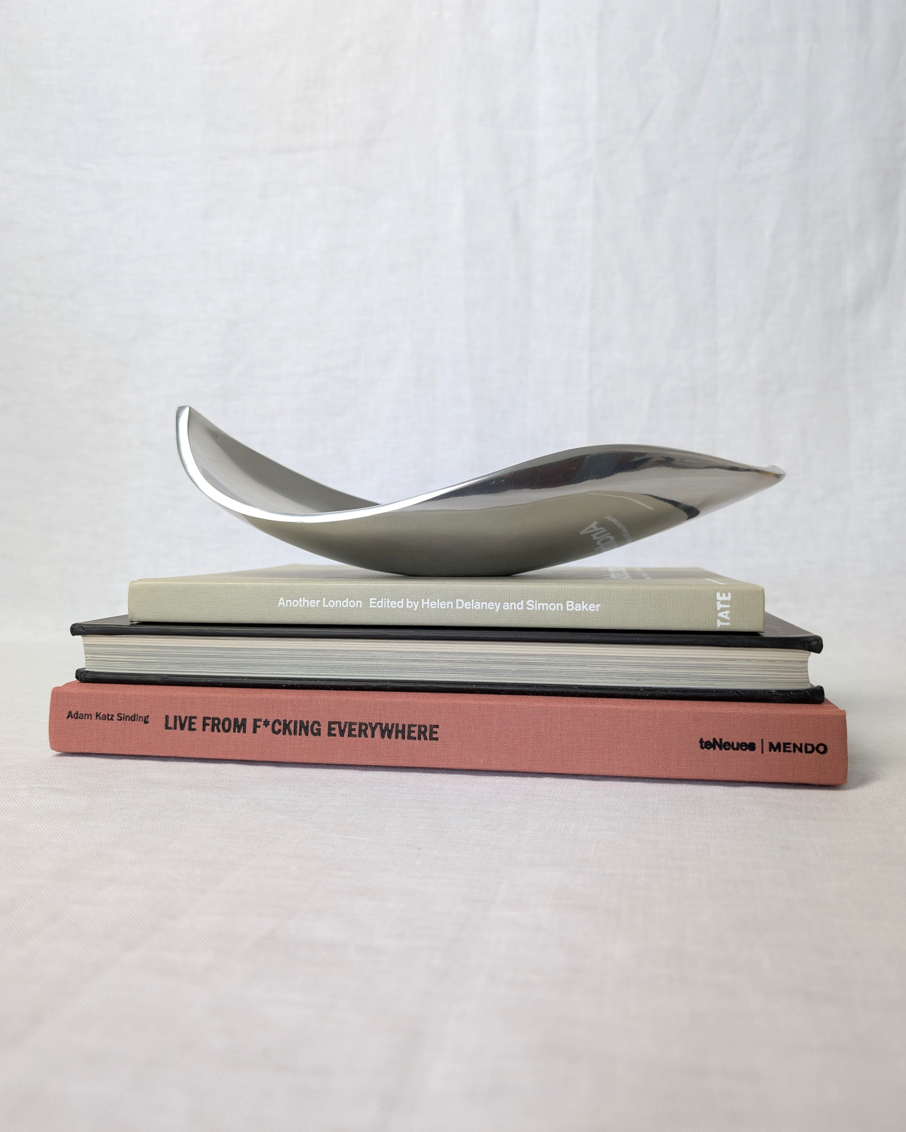 Vintage Modernist Freeform Steel Dish