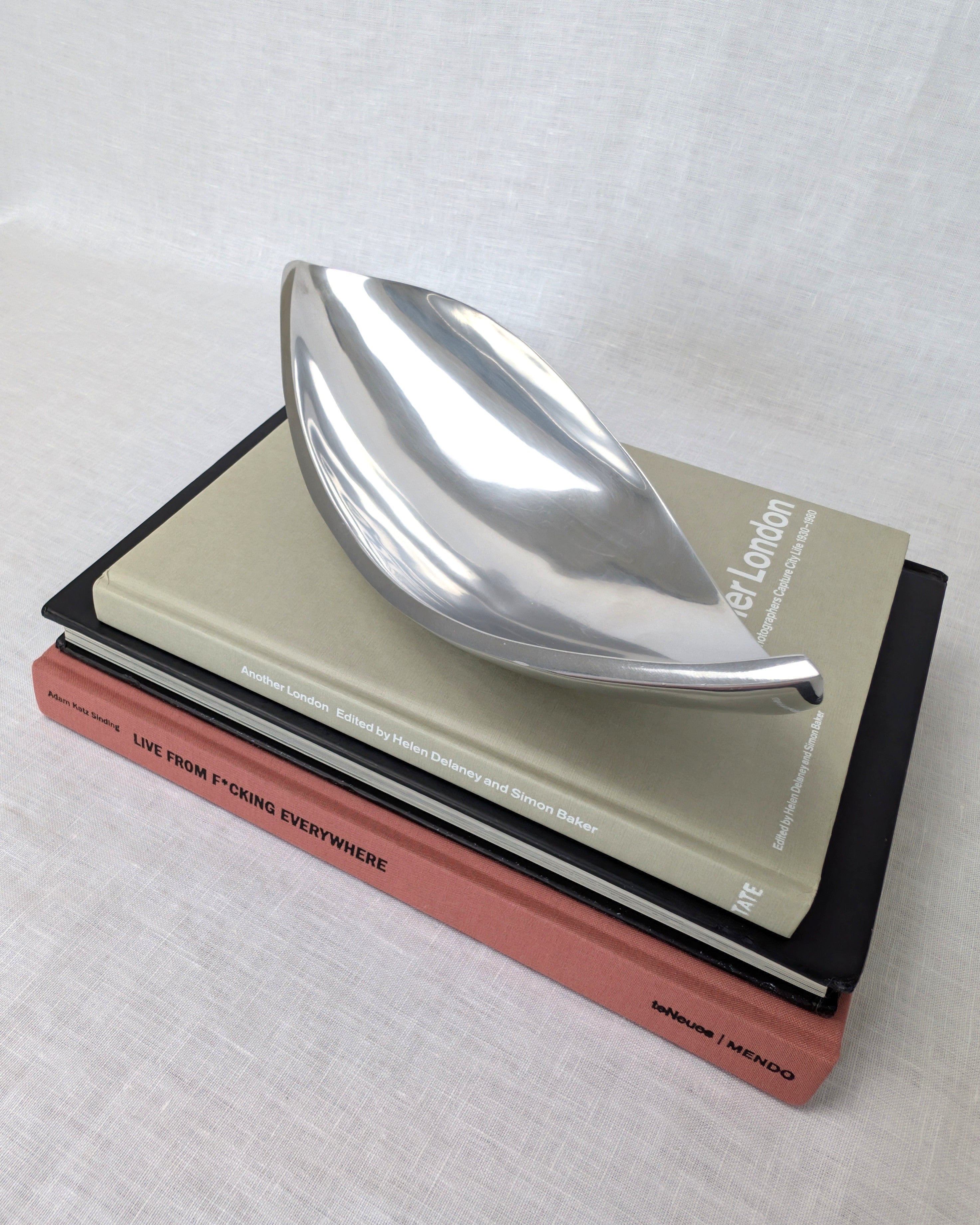 Vintage Modernist Freeform Steel Dish