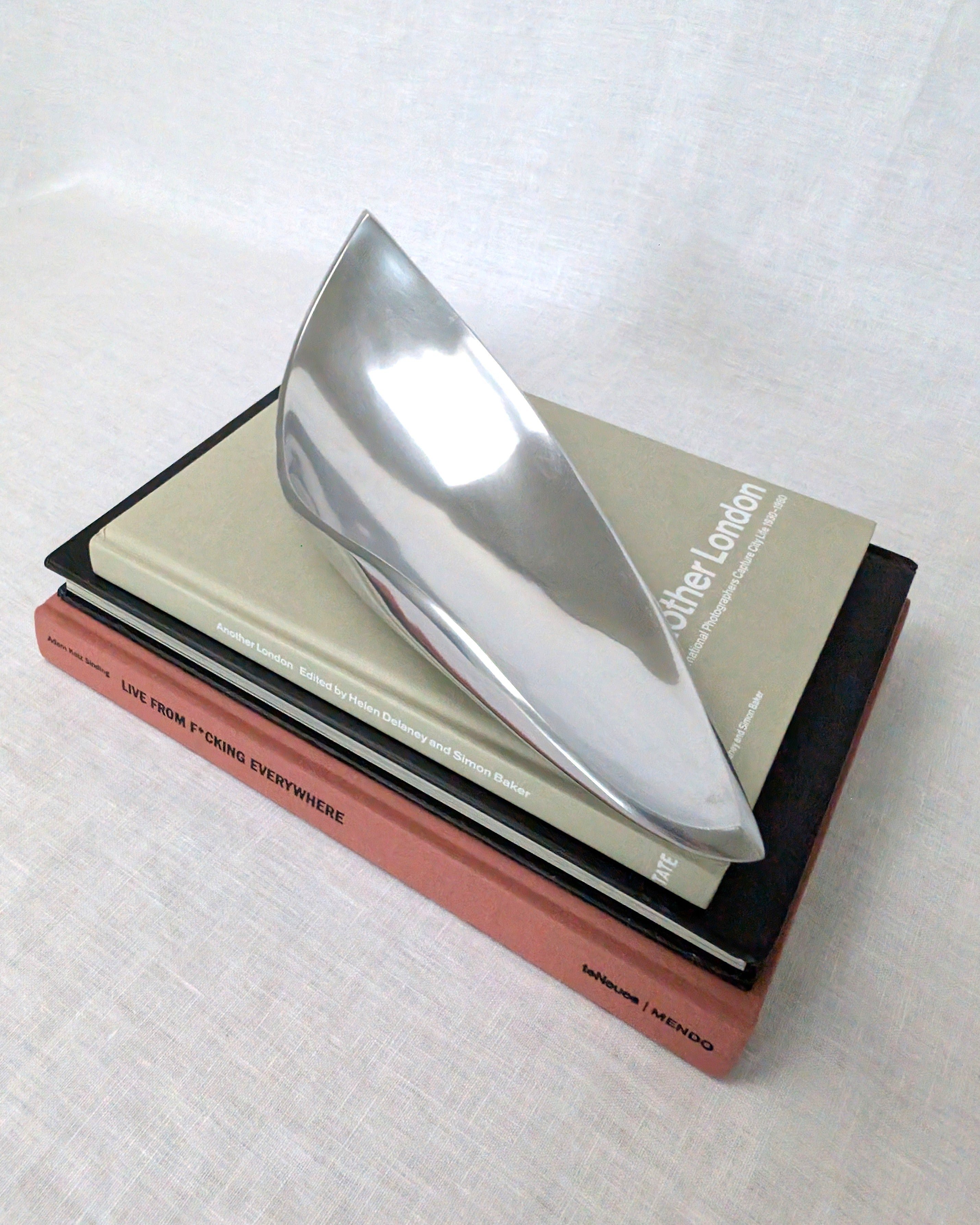 Vintage Modernist Freeform Steel Dish