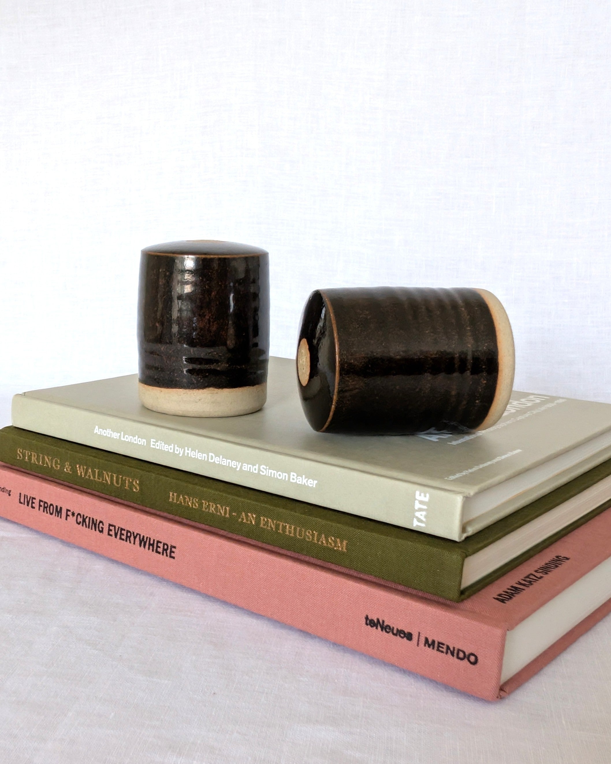 Vintage Studio Pottery Ceramic Salt & Pepper Set