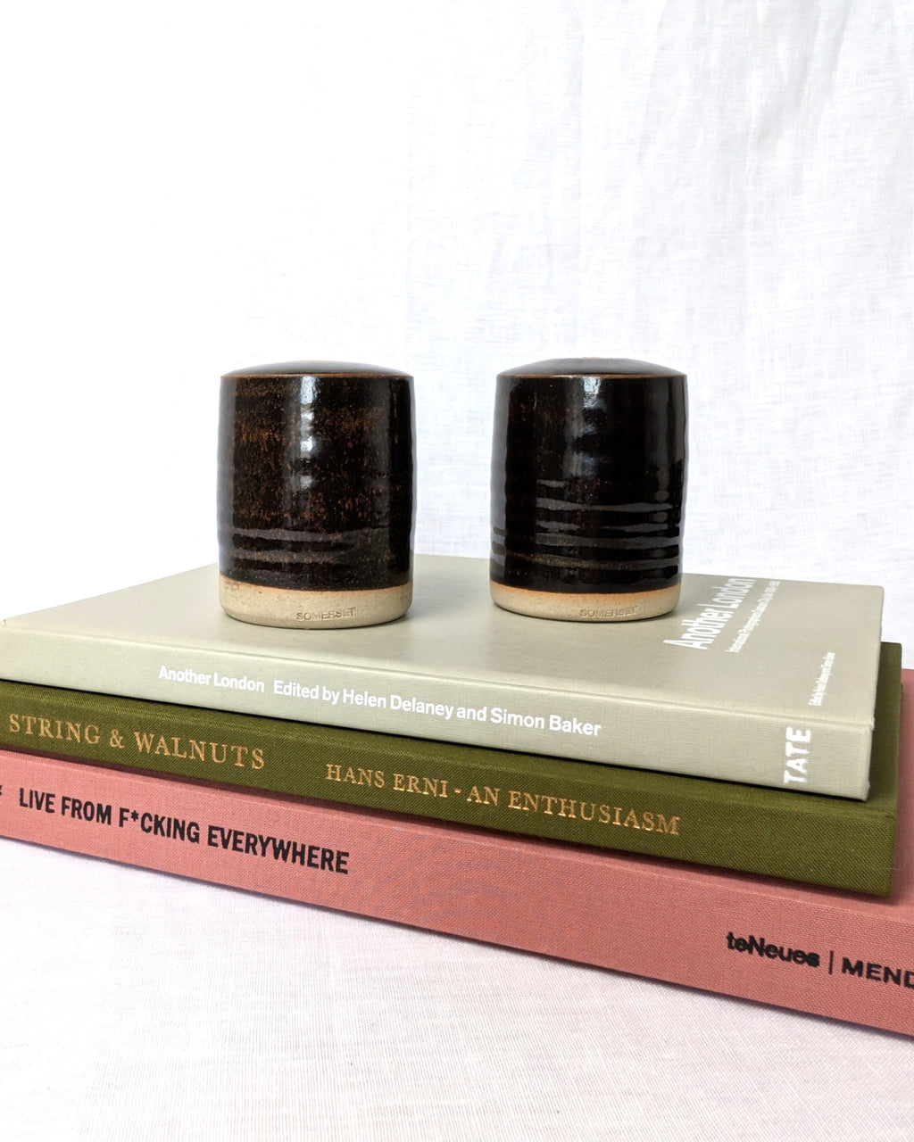 Vintage Studio Pottery Ceramic Salt & Pepper Set
