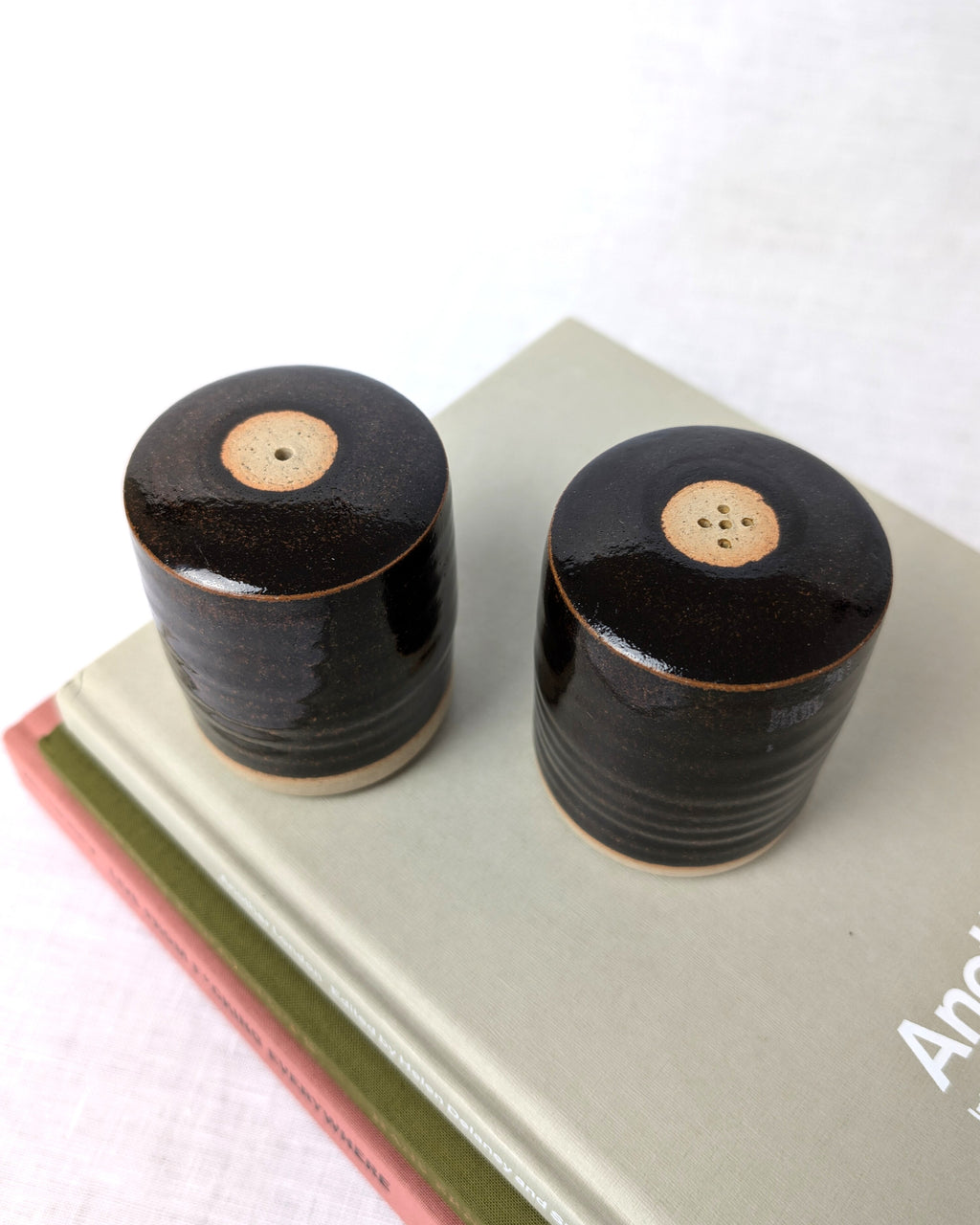Vintage Studio Pottery Ceramic Salt & Pepper Set