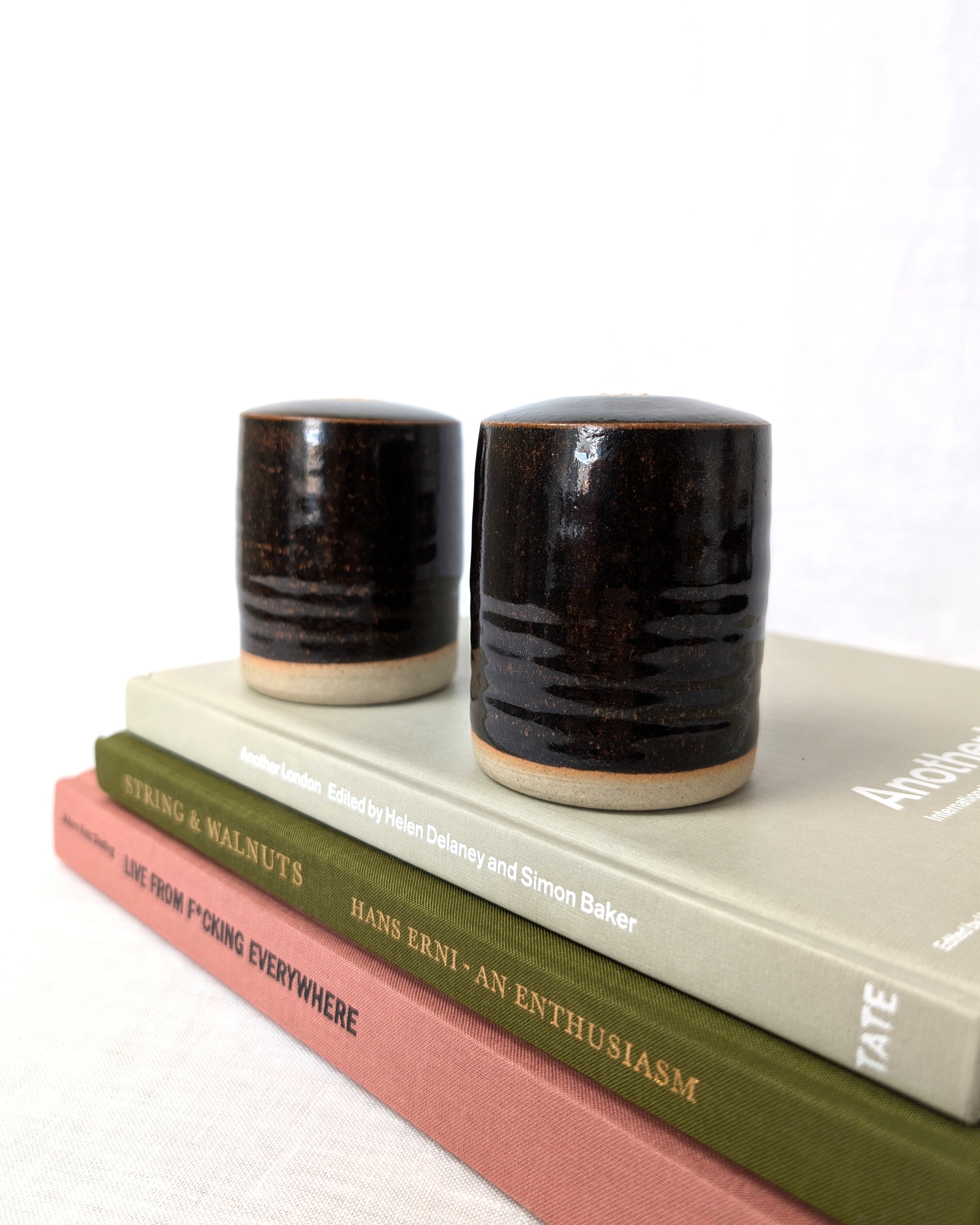 Vintage Studio Pottery Ceramic Salt & Pepper Set